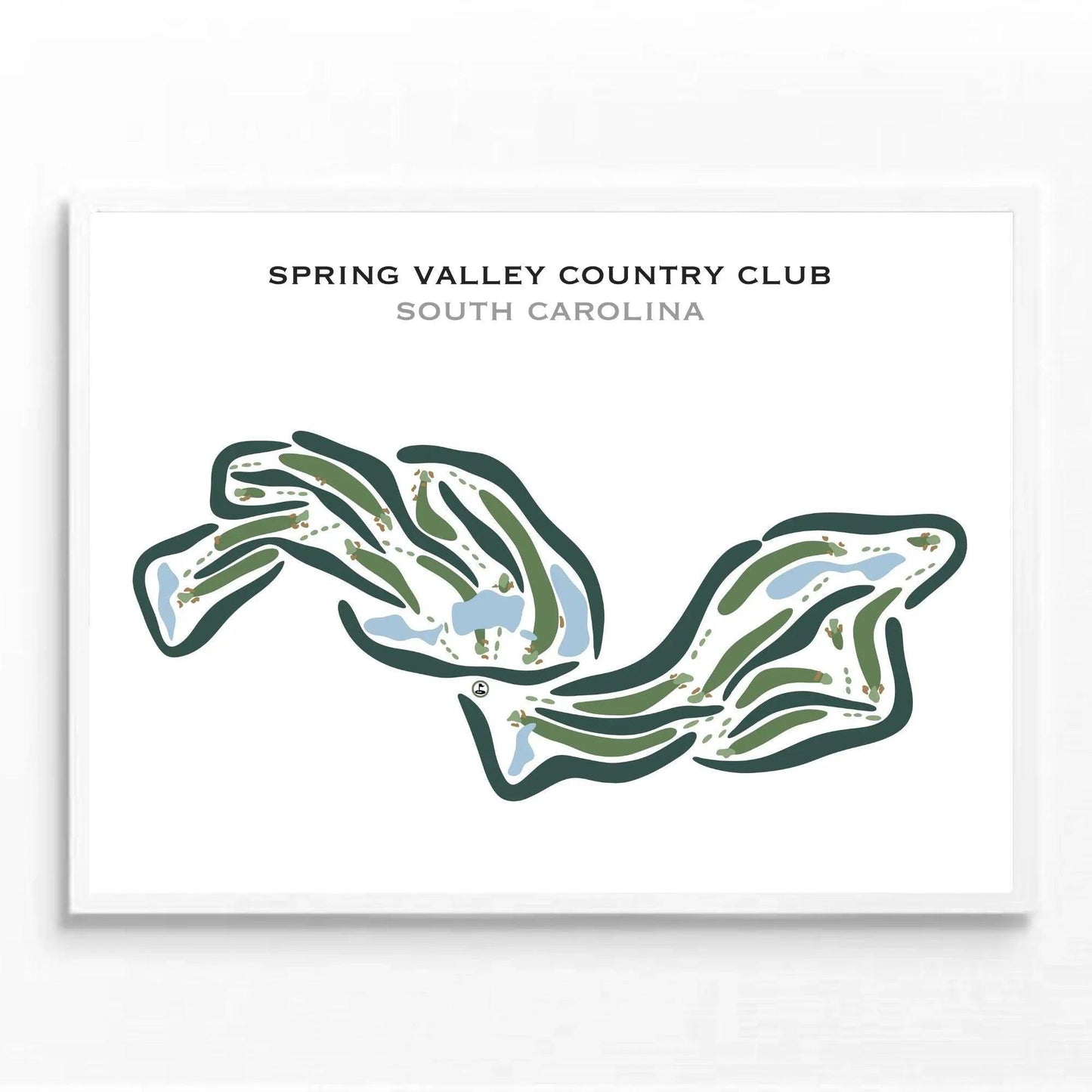 Spring Valley Country Club, South Carolina - Printed Golf Courses