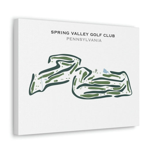 Spring Valley Golf Club, Pennsylvania - Printed Golf Course