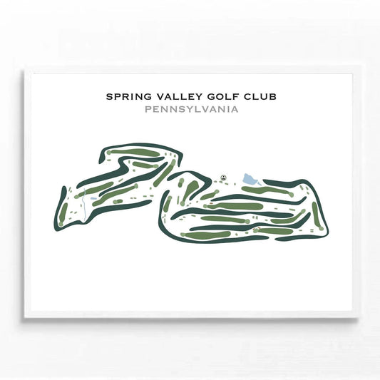 Spring Valley Golf Club, Pennsylvania - Printed Golf Course