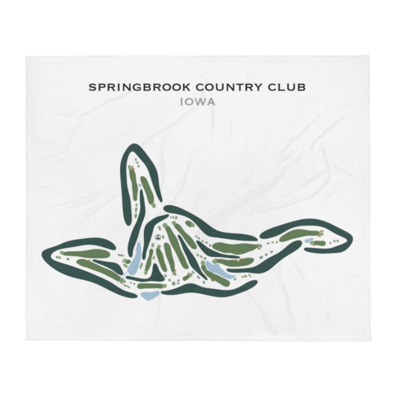 Springbrook Country Club, Iowa - Printed Golf Courses