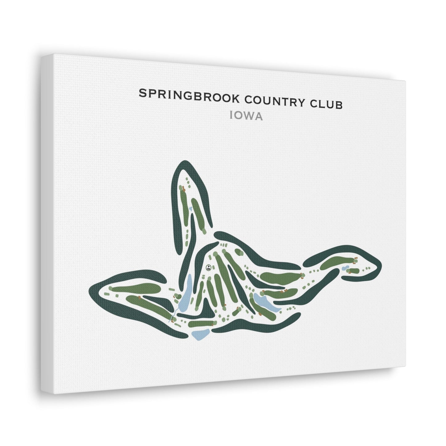 Springbrook Country Club, Iowa - Printed Golf Courses