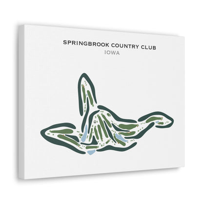 Springbrook Country Club, Iowa - Printed Golf Courses