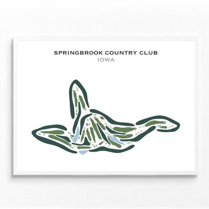Springbrook Country Club, Iowa - Printed Golf Courses