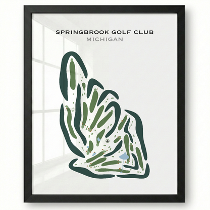 Springbrook Golf Club, Michigan - Printed Golf Courses