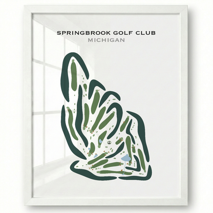 Springbrook Golf Club, Michigan - Printed Golf Courses