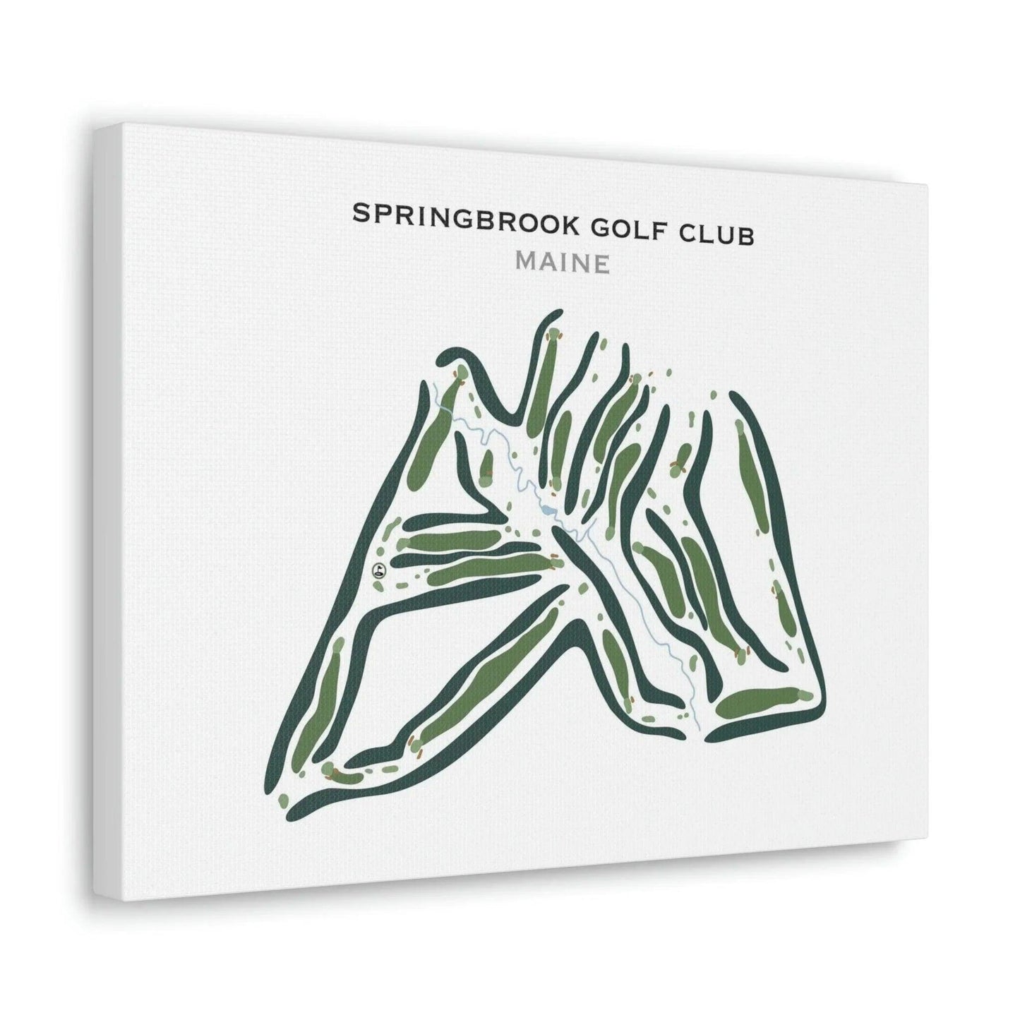 Springbrook Golf Club, Maine - Printed Golf Course