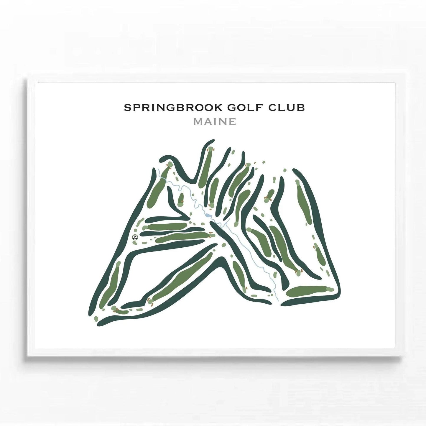 Springbrook Golf Club, Maine - Printed Golf Course