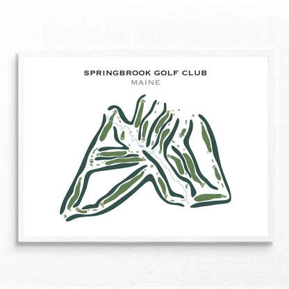 Springbrook Golf Club, Maine - Printed Golf Course
