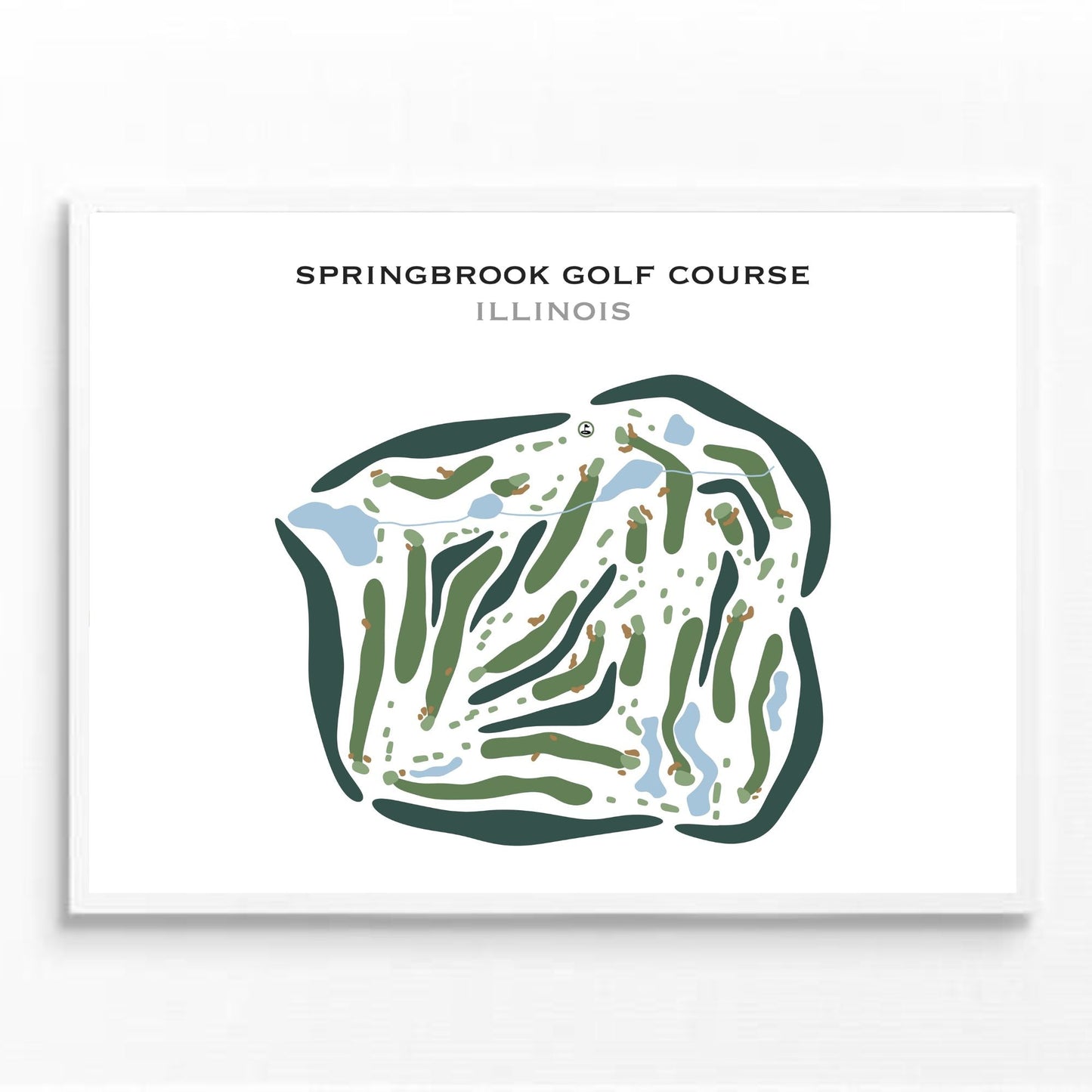 Springbrook Golf Course, Illinois - Printed Golf Courses