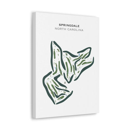 Springdale Golf Course, North Carolina - Printed Golf Courses