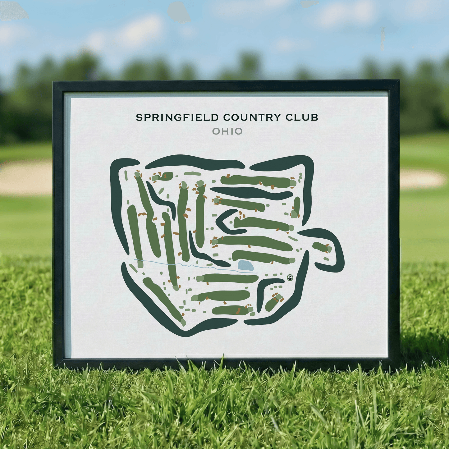 Springfield Country Club, Ohio - Printed Golf Courses