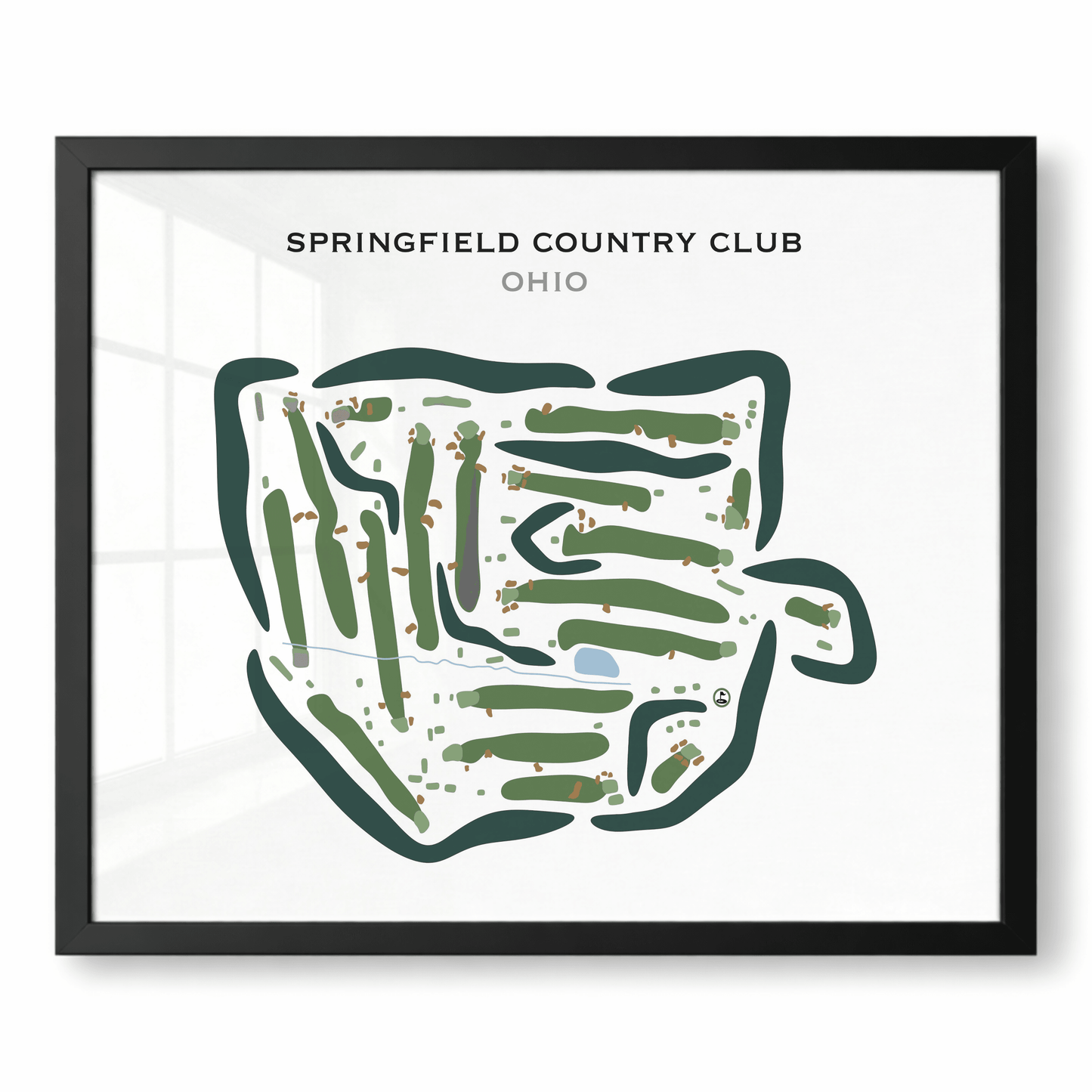 Springfield Country Club, Ohio - Printed Golf Courses