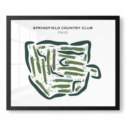 Springfield Country Club, Ohio - Printed Golf Courses
