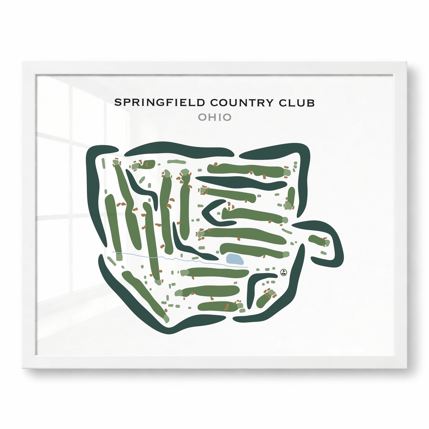 Springfield Country Club, Ohio - Printed Golf Courses