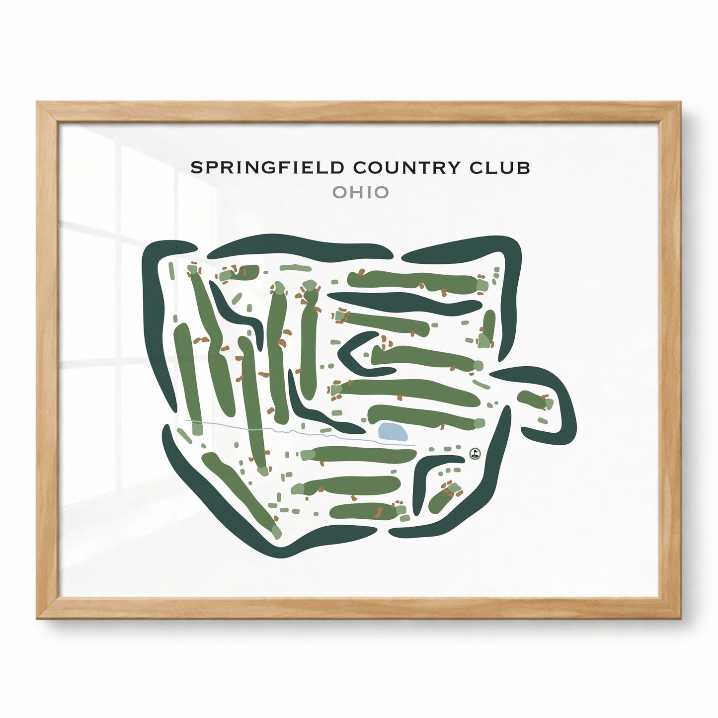 Springfield Country Club, Ohio - Printed Golf Courses