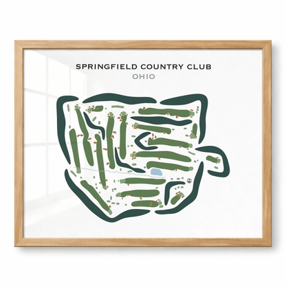 Springfield Country Club, Ohio - Printed Golf Courses