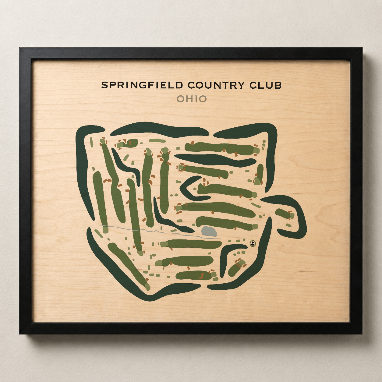 Springfield Country Club, Ohio - Printed Golf Courses