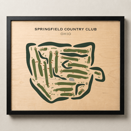 Springfield Country Club, Ohio - Printed Golf Courses