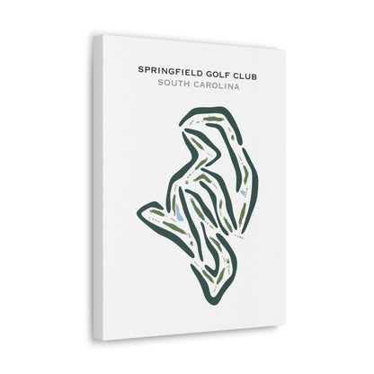 Springfield Golf Club, South Carolina - Printed Golf Courses