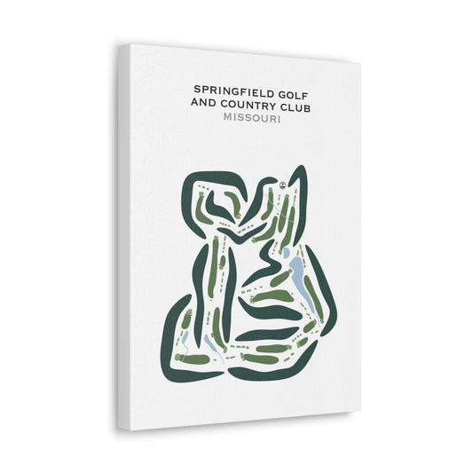 Springfield Golf & Country Club, Missouri - Printed Golf Courses
