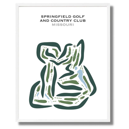 Springfield Golf & Country Club, Missouri - Printed Golf Courses