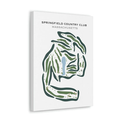 Springfield Country Club, Massachusetts - Printed Golf Courses