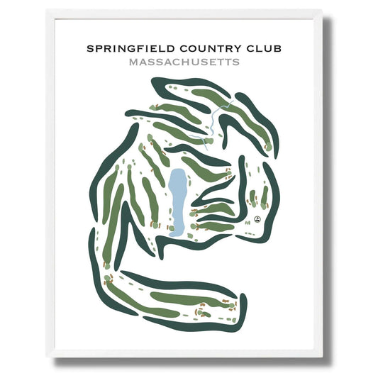 Springfield Country Club, Massachusetts - Printed Golf Courses