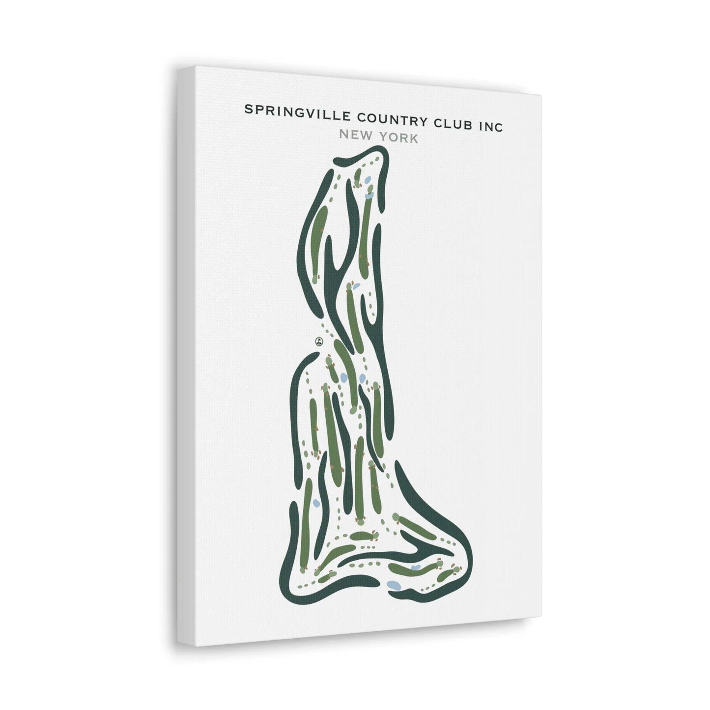 Springville Country Club Inc, New York - Printed Golf Courses