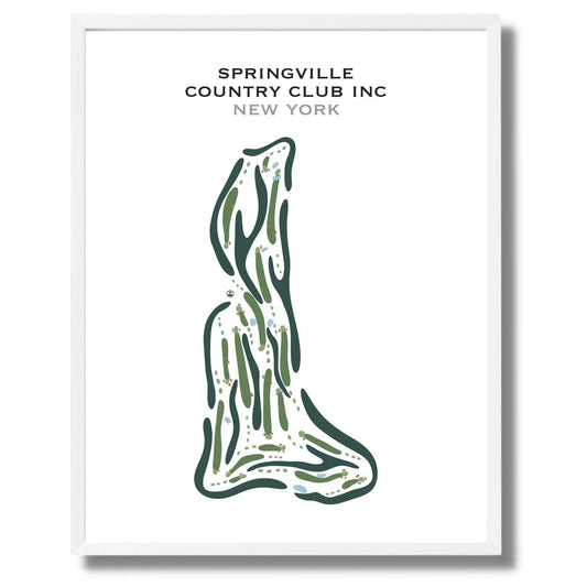 Springville Country Club Inc, New York - Printed Golf Courses