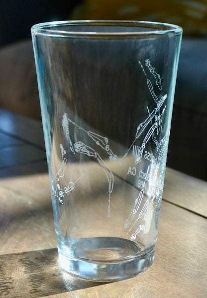 Spyglass Hill Golf Course  - Pebble Beach California - Laser Engraved Glasses - wine, cocktail, beer, champagne glassware