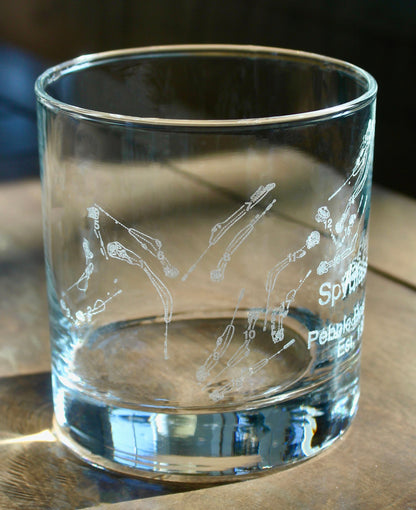 Spyglass Hill Golf Course  - Pebble Beach California - Laser Engraved Glasses - wine, cocktail, beer, champagne glassware