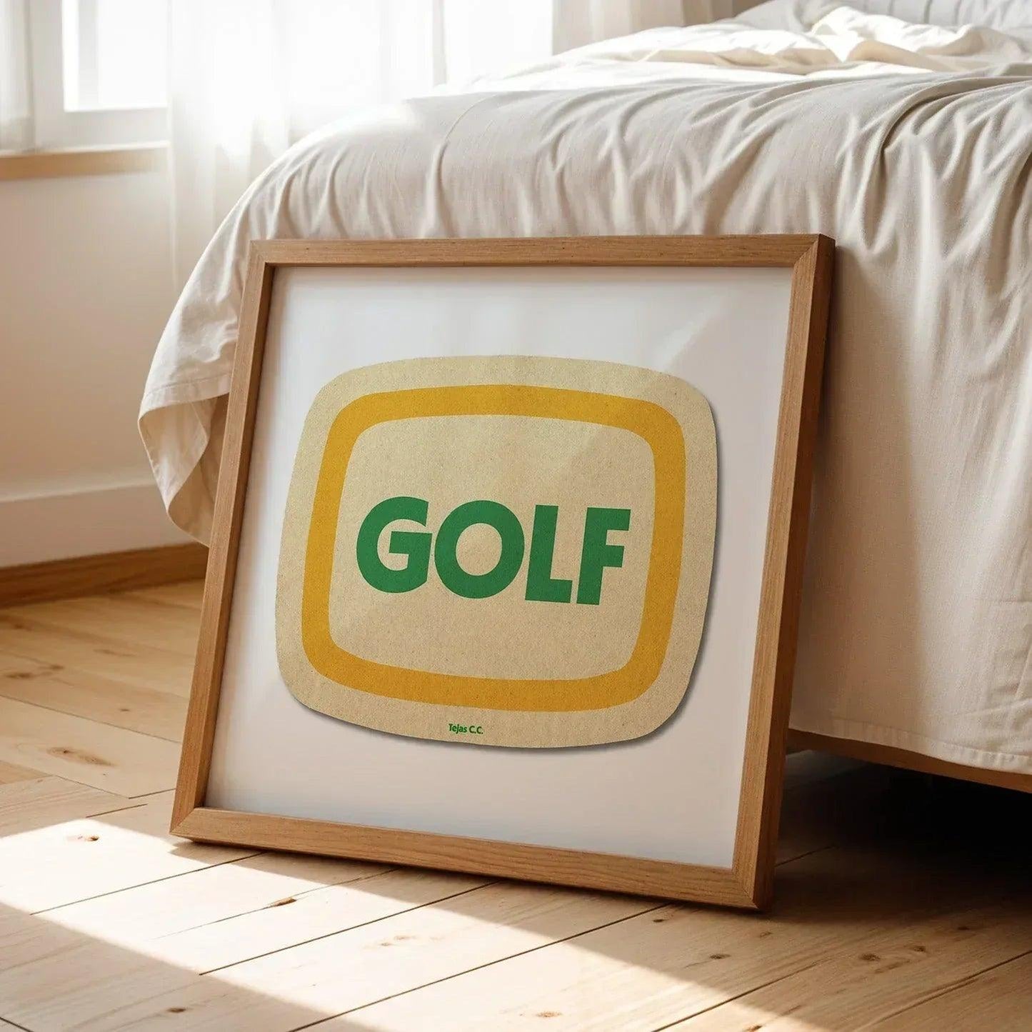 SquareFrameMockupBed_SQcopy4Golf_Coaster_PRcopy41 - GOLF LEAGUE