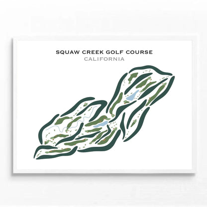 Squaw Creek Golf Course, California - Printed Golf Courses