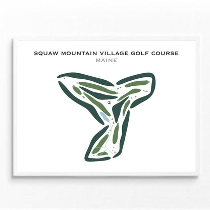 Squaw Mountain Village Golf Course, Maine - Printed Golf Courses