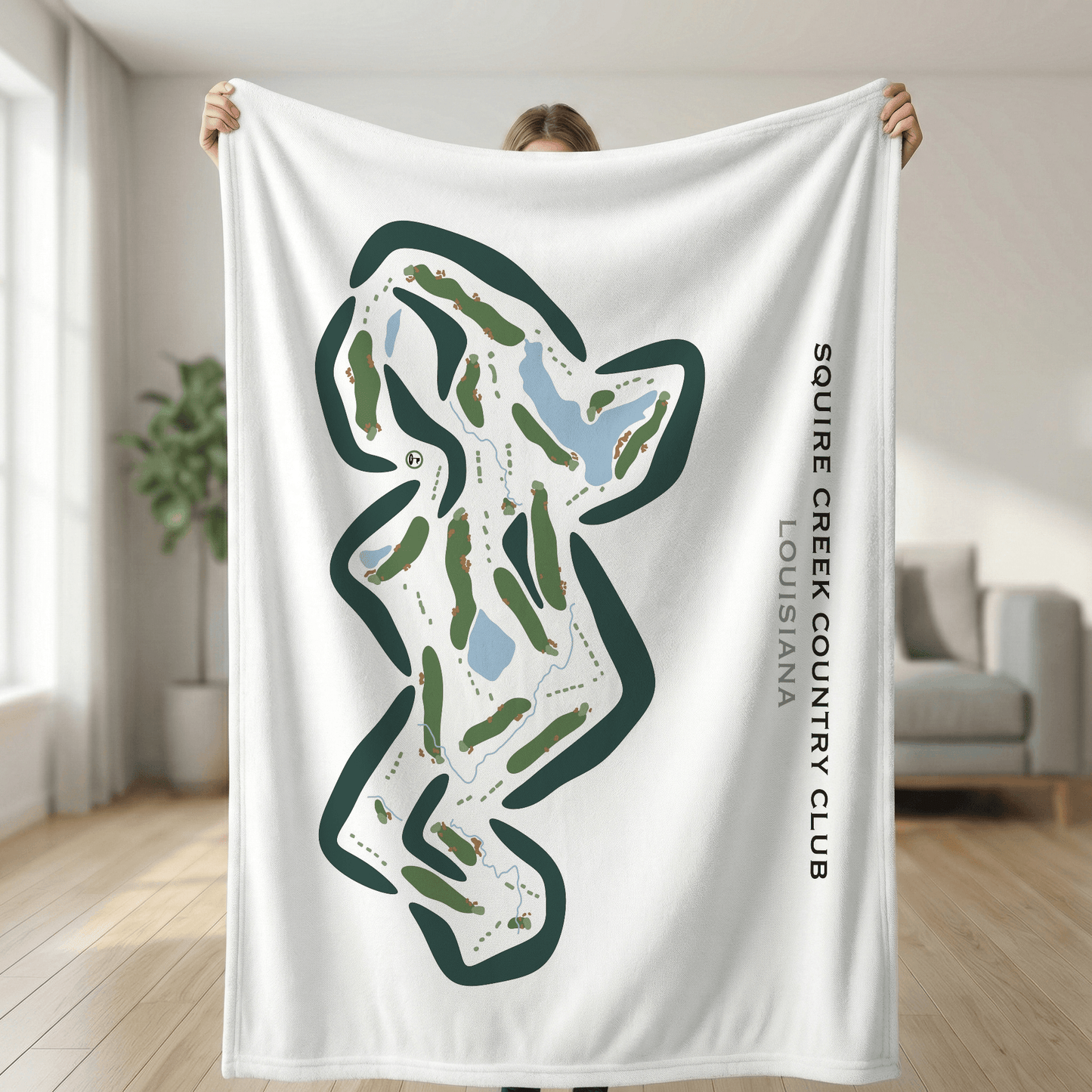 Squire Creek Country Club, Louisiana - Printed Golf Courses
