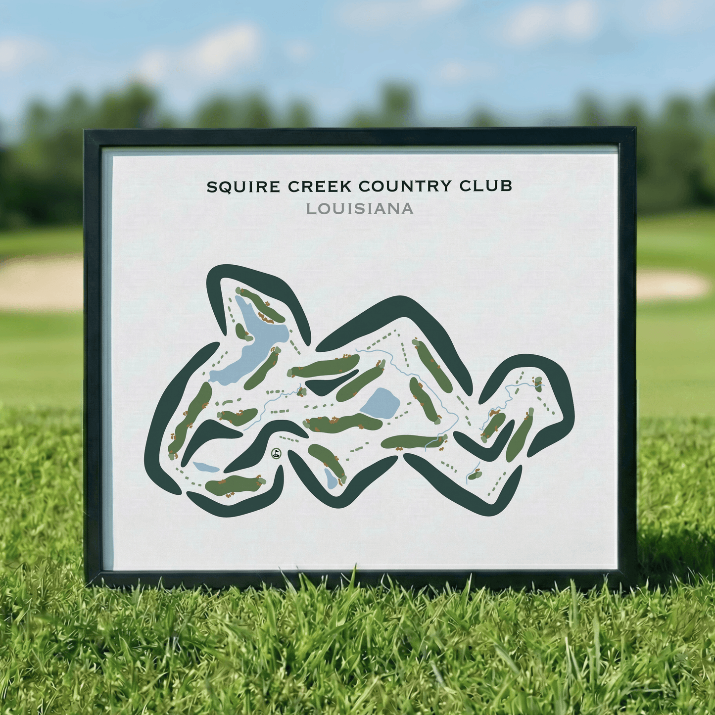 Squire Creek Country Club, Louisiana - Printed Golf Courses