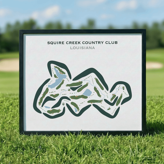 Squire Creek Country Club, Louisiana - Printed Golf Courses