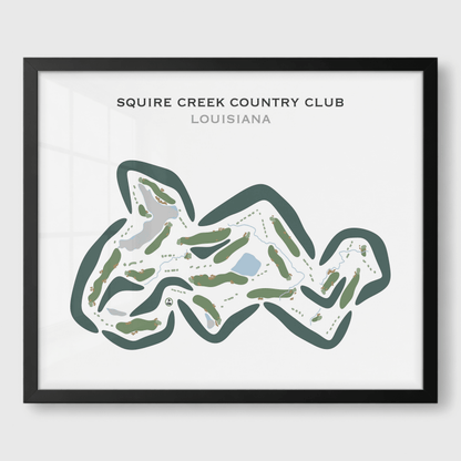 Squire Creek Country Club, Louisiana - Printed Golf Courses