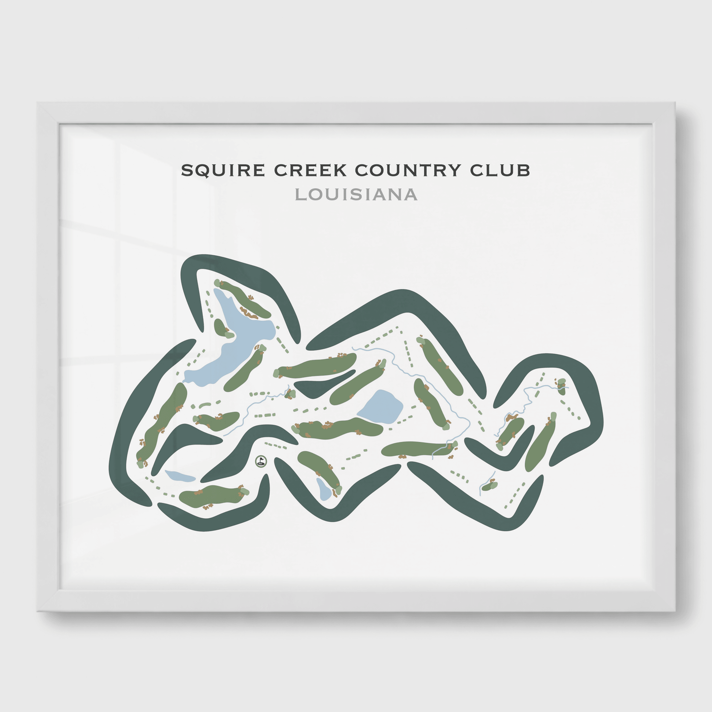 Squire Creek Country Club, Louisiana - Printed Golf Courses