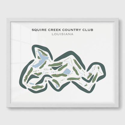 Squire Creek Country Club, Louisiana - Printed Golf Courses