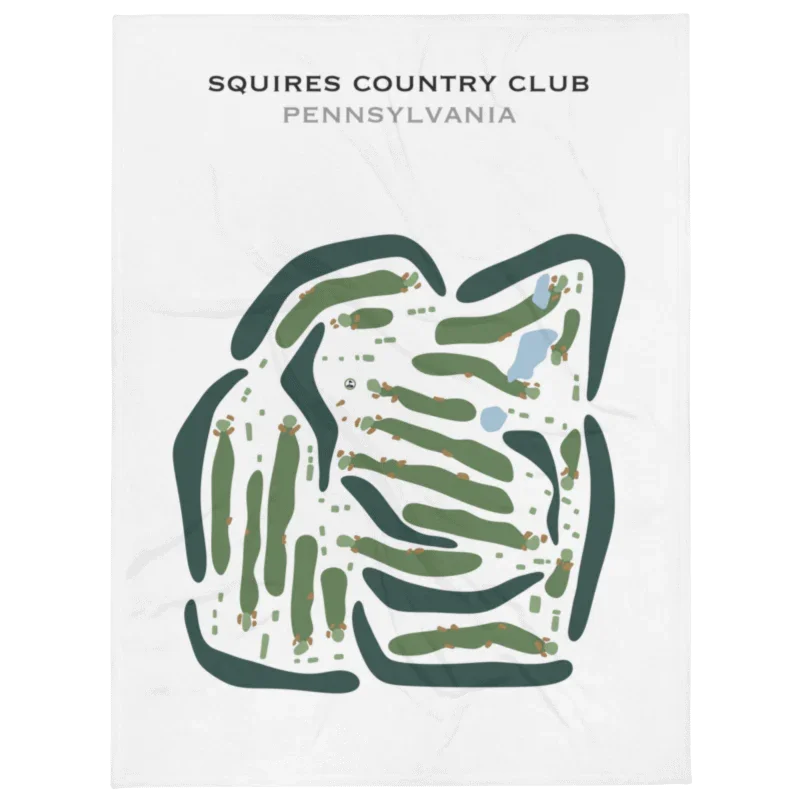 Squires Country Club, Pennsylvania - Printed Golf Courses