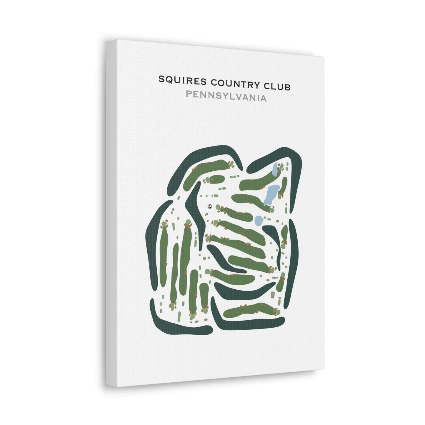 Squires Country Club, Pennsylvania - Printed Golf Courses