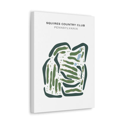 Squires Country Club, Pennsylvania - Printed Golf Courses