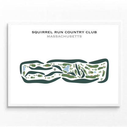 Squirrel Run Country Club, Massachusetts - Printed Golf Courses