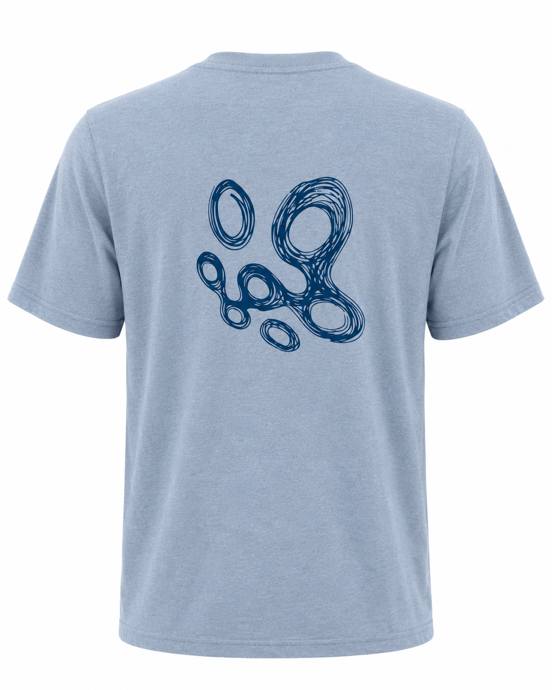 Amble x Press Golf Swirls Tee - Blue