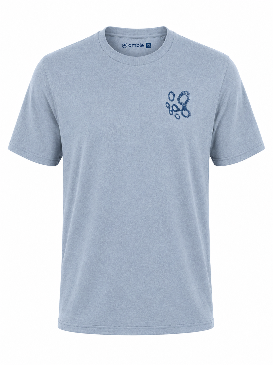 Amble x Press Golf Swirls Tee - Blue