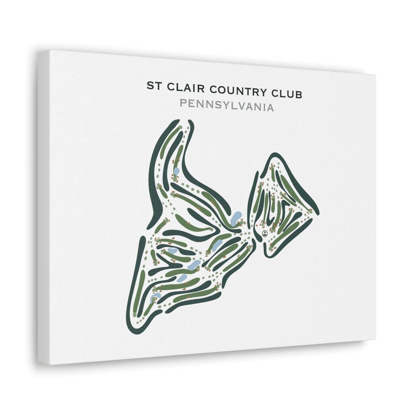 St. Clair Country Club, Pennsylvania - Printed Golf Courses