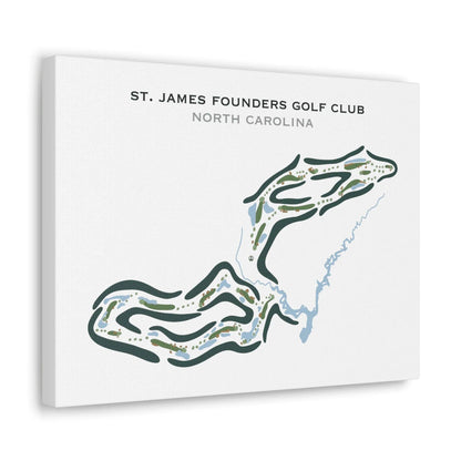 St. James Founders Golf Club, North Carolina - Printed Golf Courses