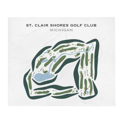 St Clair Shores Golf Club, Michigan - Printed Golf Courses