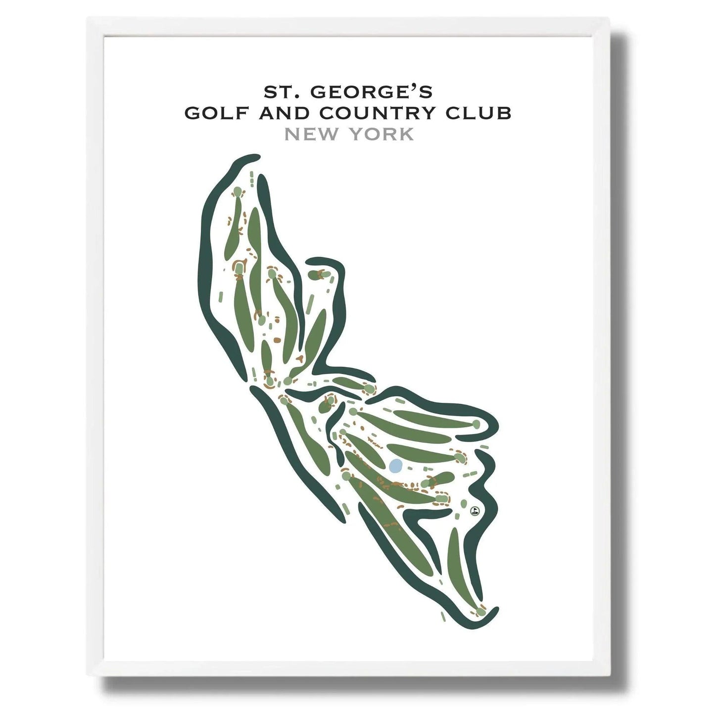 ST. George's Golf and Country Club, New York - Printed Golf Courses
